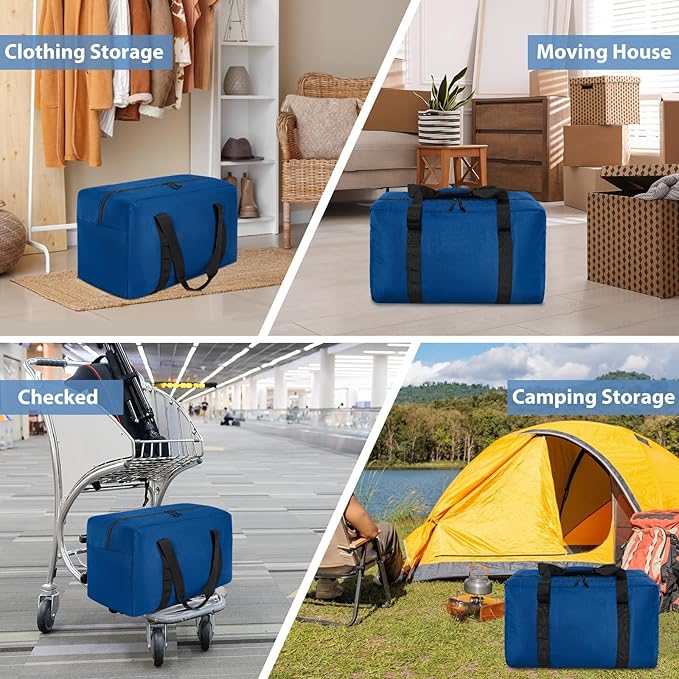 Large Travel Duffle Bag, 60L Gear Bag for Men and Women, Storage Bag Ideal for Overnight Camping and Weekend Getaways