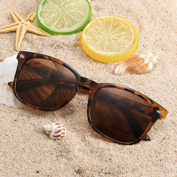 DUSHINE Polarized Sunglasses for Women Classic Retro Style UV400 Protection