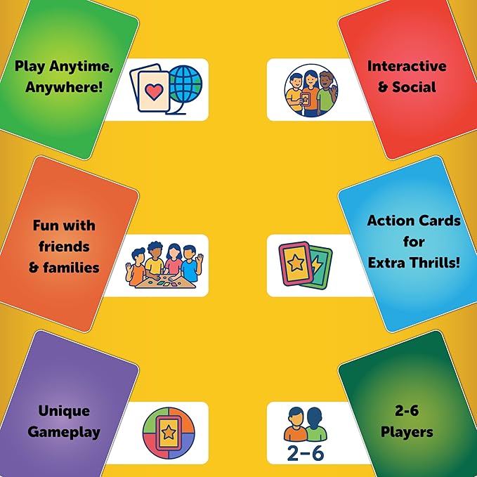 Butterfly EduFields Healthy Heroes Card Game | Best Birthday Return Gifts for Boys and Girls Ages 7+ | Pack of 5 | Educational Game for Kids & Adults | 60 Food Cards + 12 Action Cards | 2-6 Players