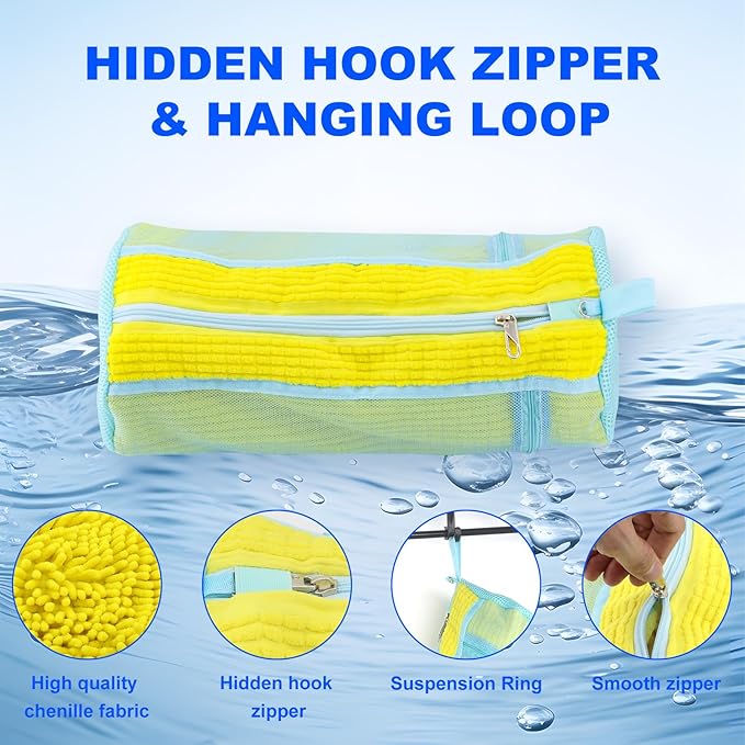 Shoe Washing Bag for Washing Machine - Durable Shoe Washing Machine Bag for Most Children's Shoes (Small Yellow 2PCS)