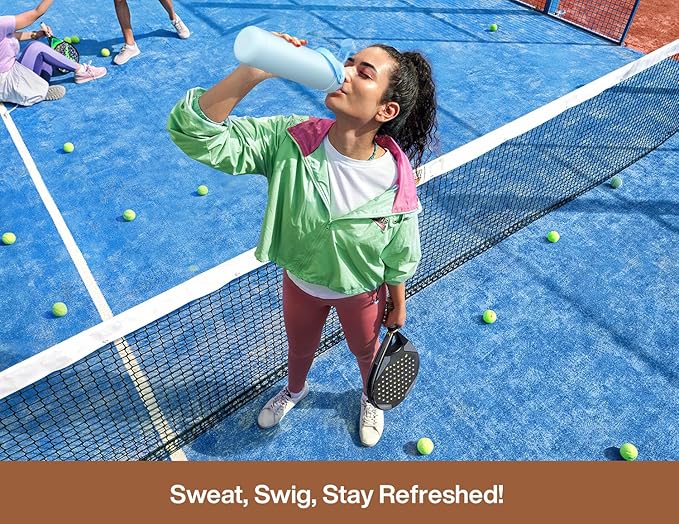 POWCAN 26 oz Insulated Water Bottle with 2-in-1 Straw and Spout Lid, Keep Cold 24H, Leak-Proof, Fits in Car Cup Holder, Stainless Steel Water Bottle for Sports, Travel, Gym, and School (Mocha)