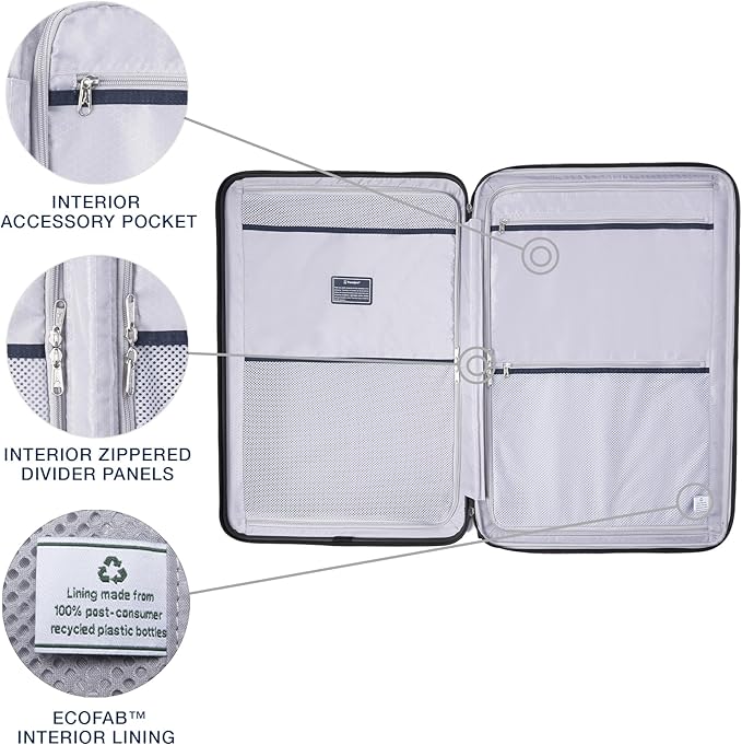 Travelpro Maxlite Air V2 Hardside Expandable Checked Luggage, 8 Spinner Wheels, Lightweight Hard Shell Suitcase, TSA lock, Ensign Blue, Checked Large 28-Inch