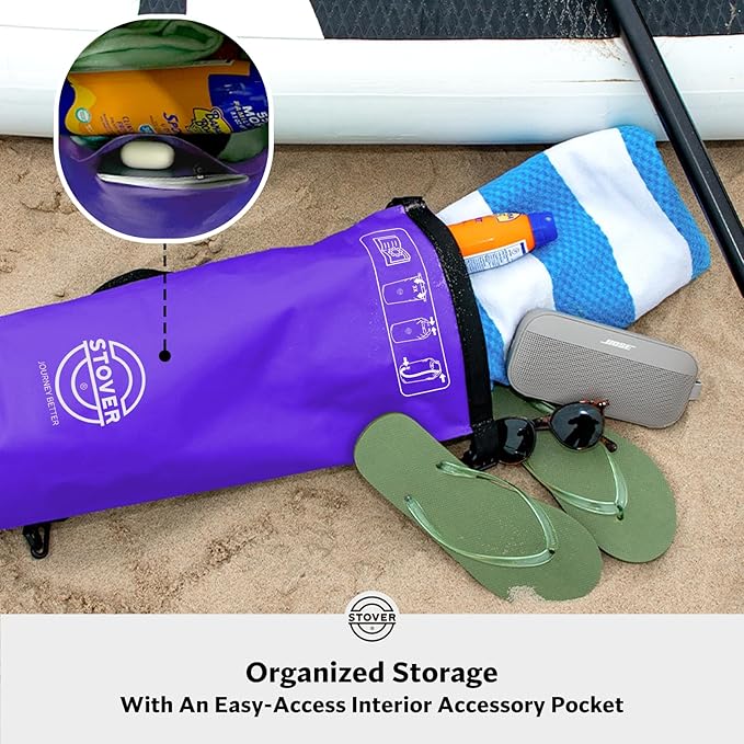 STOVER 5/10/25/30/40/55L Waterproof Dry Bag- Roll-Top Backpack w/Phone Case- Kayaking, Hiking, Camping, Boating- Men/Women