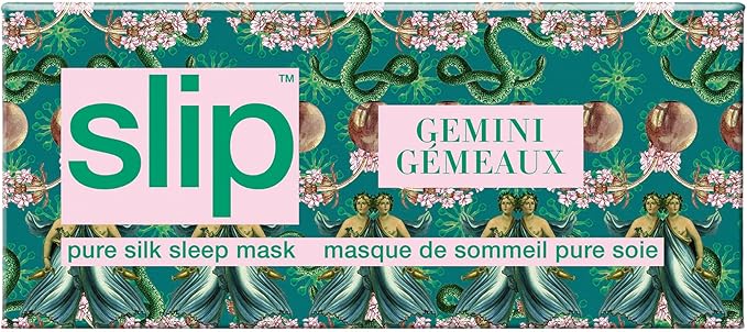 slip Pure Silk Sleep Mask - 100% Pure 22 Momme Mulberry Silk Eye Mask - Comfortable Sleeping Mask with Elastic Band, Zodiac Collection: Gemini
