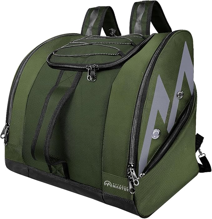 OutdoorMaster Boot Bag - 50L Ski Boots and Snowboard Boots Bag, Excellent for Travel with Waterproof Exterior & Bottom - for Men, Women and Youth