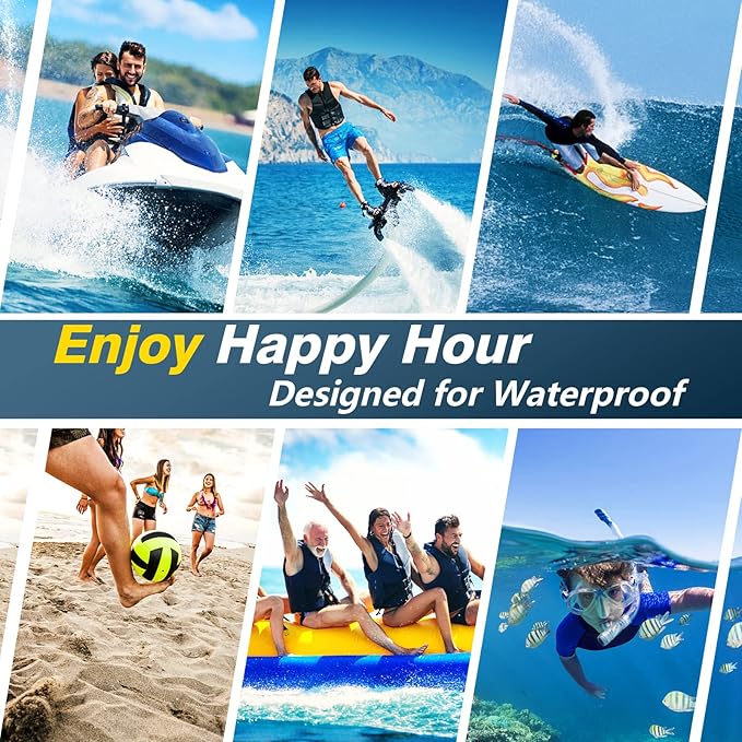 Temdan 2 Pcs Waterproof Phone Pouch, [Up to 10" Large] Universal IPX8 Waterproof Cell Phone Case Dry Bag with Lanyard for iPhone 16 Pro Max/16E/15/14/13,Galaxy S25 Ultra/S24/S23 for Vacation -Pink