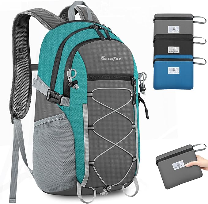 Seektop 20L Foldable Waterproof Hiking Backpack, Ultralight Small Lightweight Daypack Packable Backpack for Men Woman