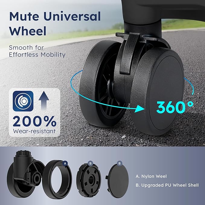 ALPHA CAMP Carry On 20 Inch Luggage, Dual Layer Aluminum Frame with TSA 22x14x9 Airline-Approved，3-Layer PC Hardside Zipperless Lightweight Suitcase，Type-C USB Charging Port, Cup Holder Grey