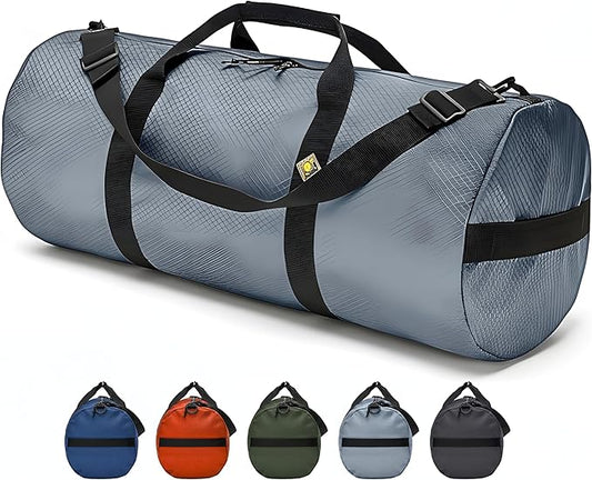 Diamond Ripstop Duffle Bags, Ultra Tough & Tear Resistant, Reinforced Stitching, Weatherproof, Packable Foldable Duffle Bag for Traveling