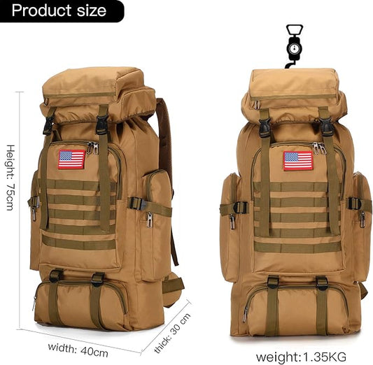King'sGuard 70L Camping Hiking Backpack Tactical Backpack Military Molle Rucksack Backpack for Outdoor