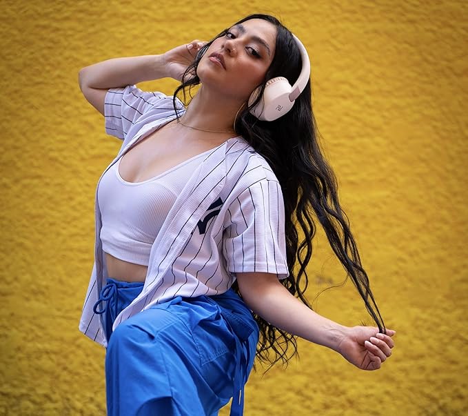 PDbeam Over Ear Wireless Bluetooth Headphones with Microphone, Foldable Over The Ear Noise Reduction Stereo Headphones, Lightweight Soundproof Sport Bluetooth Headset