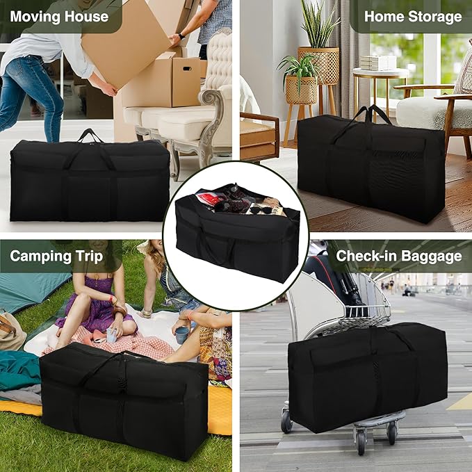REDCAMP Foldable Travel Bag, Large Sports Bag, 75L/96L/100L, Lightweight Waterproof Tote Bag