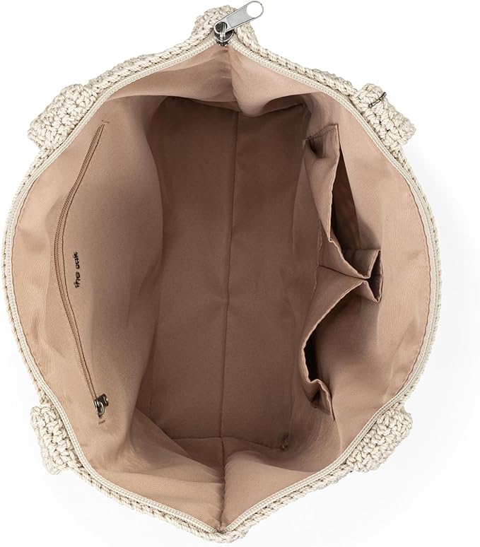 The Sak Casual Classics Tote Bag - Hand Crochet Woman's Purse For Everyday, Travel, Beach Bag - Handbag With Shoulder Straps