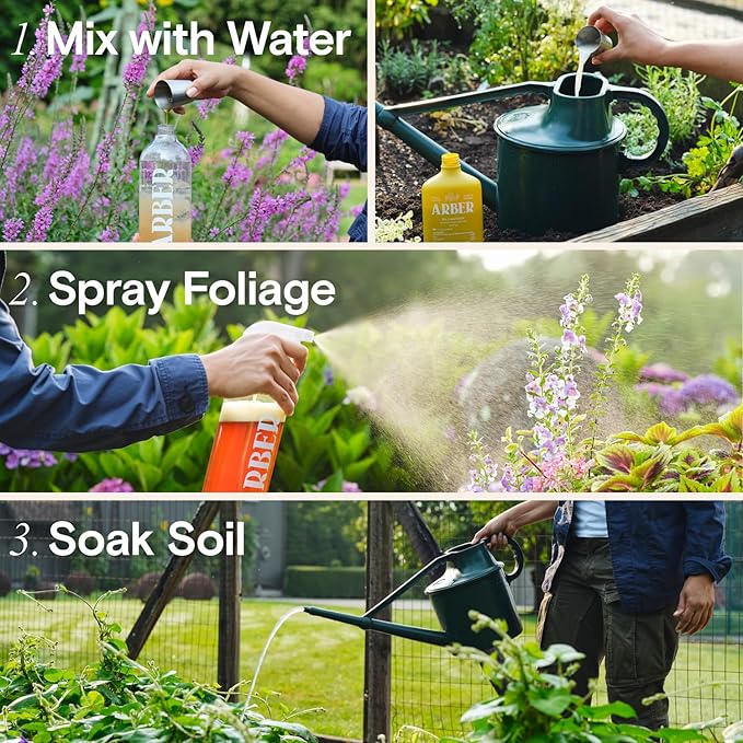 Organic Insecticide Liquid Concentrate – Plant Spray for Indoor & Outdoor Use – Controls Fungus Gnats, Aphids, Whiteflies, Mealybugs & Spider Mites – Houseplant & Garden Insect Killer, Fast-Acting