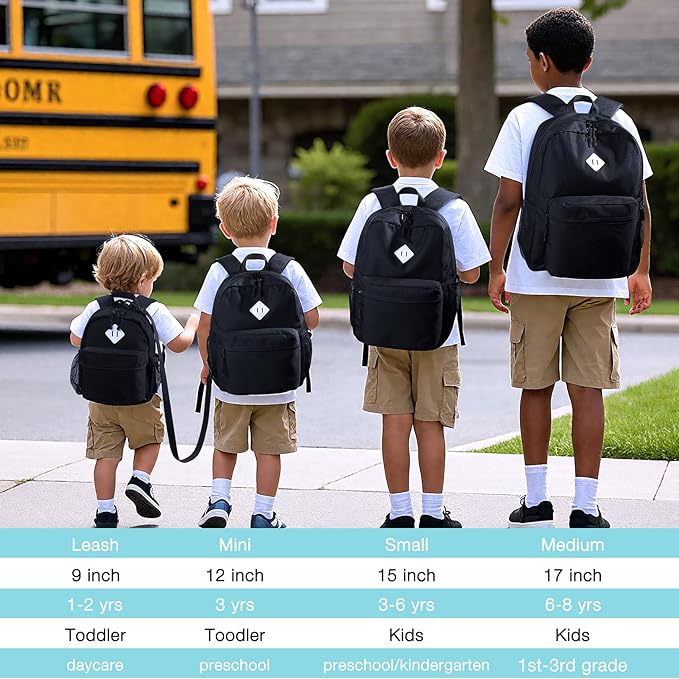 STEAMEDBUN Black Backpack for School,Teens Boys Backpack for Elementary School Bag