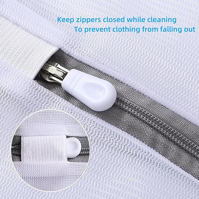 10 Pcs Lingerie Bags for Washing Delicates(3L 3M 3S Bra Bag) Mesh Laundry Bags for Washing Machine Wash Bag for Bra Socks Underwear Baby Clothes