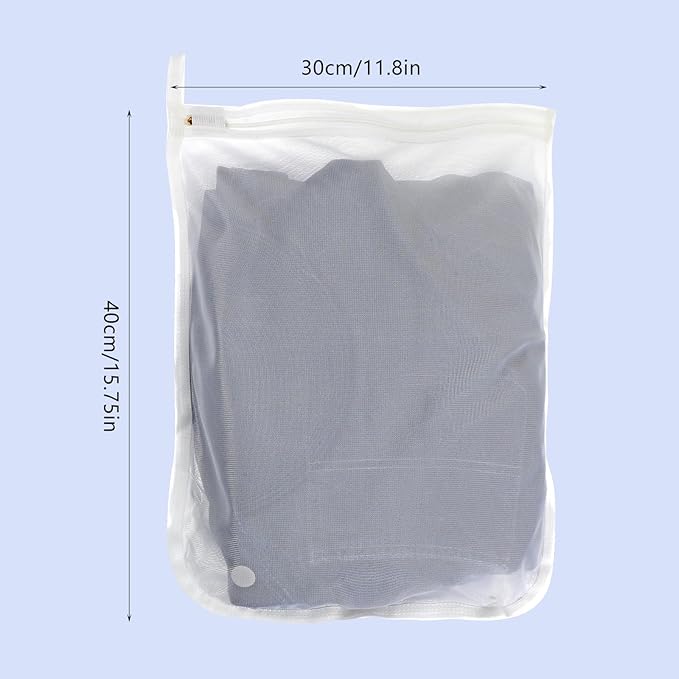 Large Lingerie Bags For Washing Delicates 3 Pack Mesh Laundry Bag Large Durable Polyester Laundry Mesh Bags Protective Zipper Bag For Delicates Bras Baby Clothes Thick And Durable