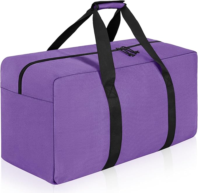 Large Travel Duffle Bag, 80L Gear Bag for Men and Women, Storage Bag Ideal for Overnight Camping and Weekend Getaways