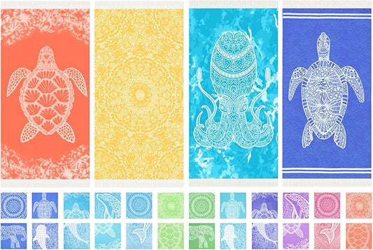 Turkish Beach Towel Quick Dry Absorbent Cotton Lightweight Thin Bathroom Bath Pool Swim Towels Extra Large Oversized Sand Free Beach Accessories Essentials Stuff Cloud Gift for Adults