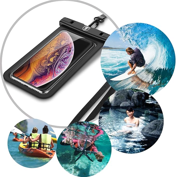 Njjex Waterproof Phone Pouch [2 Pack] Waterproof Phone Case Cellphone Dry Bag For Samsung Galaxy Note 20 Ultra S25 Ultra S24 S23 S22 S21+ S20 S10 A14 A15 A35 A16 5G iPhone 16 Pro Max 15 14 13 12 11 Xr