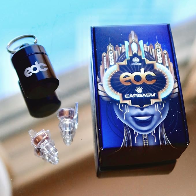 Eargasm High Fidelity Earplugs: EDC 2025 Festival Edition - Noise Reducing Ear-Plugs for Hearing Protection at Music Festivals, Loud Environments, Concerts, Live Events, Sporting Events