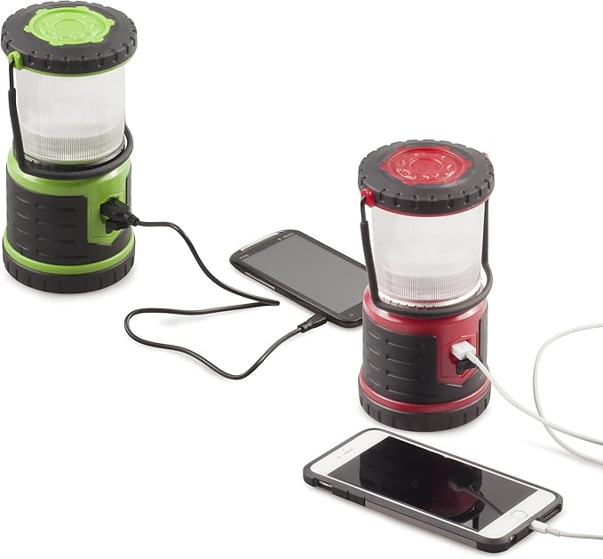 Blazin Bolt Rugged USB Rechargeable Lantern | 6000mAh Power Bank | 400 Lumen | 400 Hours of Light | 6 Modes | Camping, Emergency, Power Outage, Storm, Blizzard, Hurricane Survival