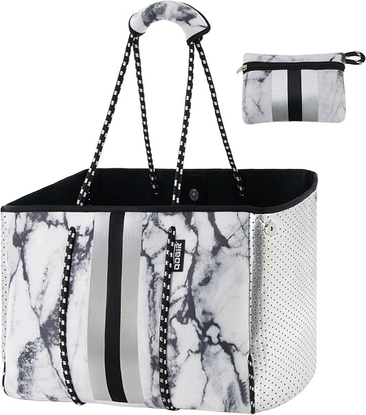 QOGiR Neoprene Multipurpose Beach Bag Tote with Inner Zipper Pocket … … … …