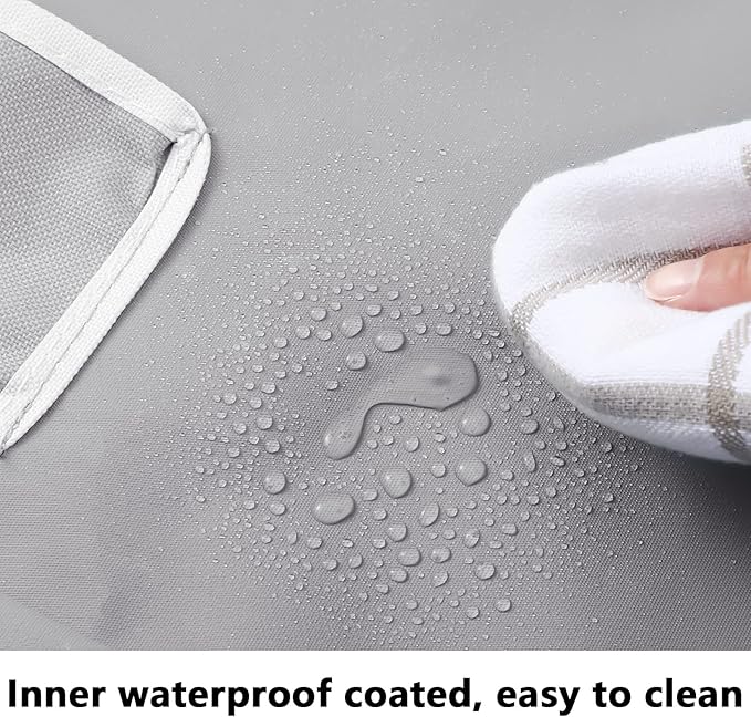 Bonuci 3 Pcs Laundry Sorter Replacement Bags Hamper Cart Removable Replacement Laundry Storage Organizer Bag Hamper Liner, No Hooks 14.76 x 8.66 x 21.65 Inch (Gray)