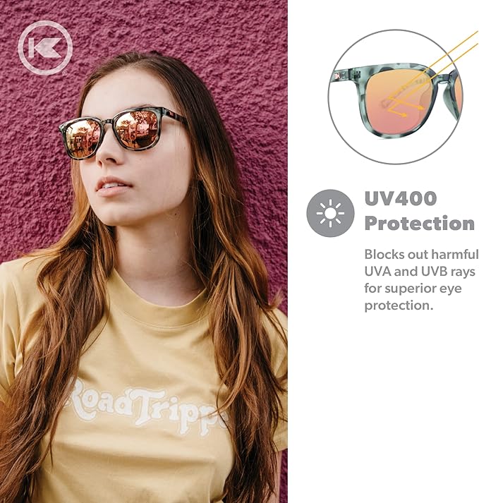Knockaround Paso Robles Polarized Sunglasses for Women & Men - Impact Resistant Lenses & Full UV400 Protection