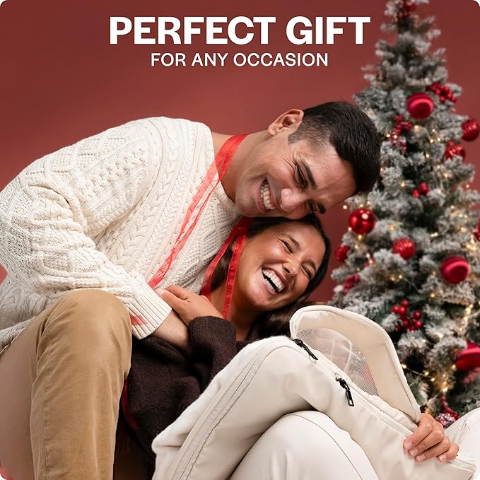 Aerotrunk Compression Packing Cubes for Travel - Luggage Organizer Bags - Double Zipper Packing Cubes for Suitcases (6-Pack, Mocha)