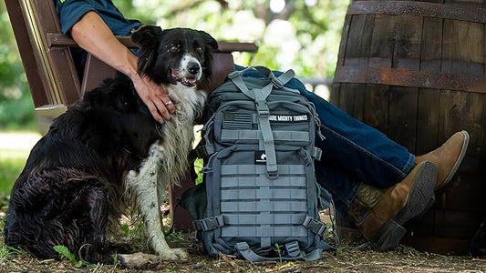 AMERICANPHOENIX 45L Elite Tactical Backpack | 3X Stronger Work & Military Backpack | Water Resistant and Heavy Duty | 3 Day MOLLE Bug Out Bag (Arctic Grey)