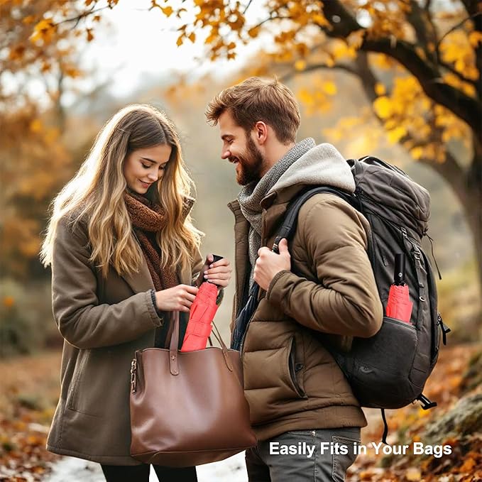 SoulRain Travel Umbrella - Compact Umbrella for Rain - Perfect Large Auto Folding Umbrella - Ideal Car umbrella, Small umbrella, and Travel Companion