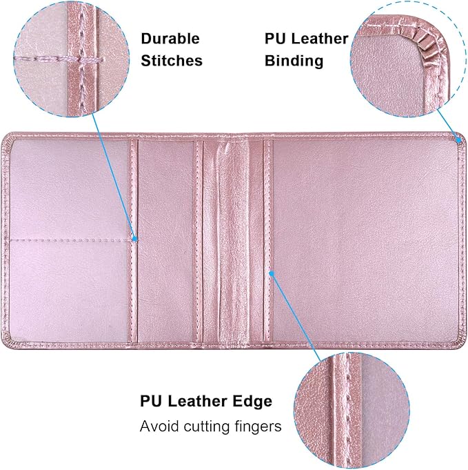 Wisdompro Small Car Registration and Insurance Documents Holder - Premium PU Leather Vehicle Glove Box Paperwork Wallet Case Organizer for ID, Driver's License, Key Contact Information Cards