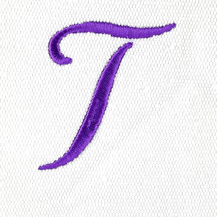 DALIX Monogrammed Beach Bag and Totes for Women Personalized Gifts Purple A - Z