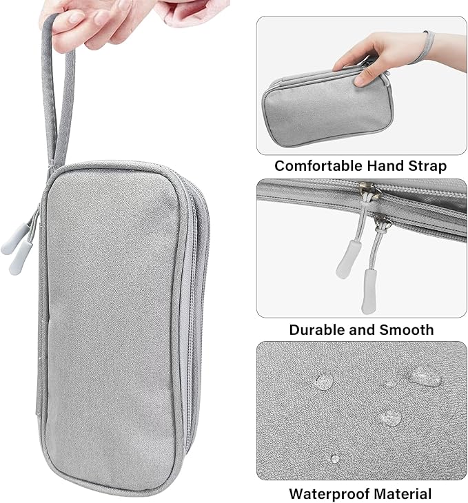 SMONT Versatile Travel Organizer Durable Tech Bag with Built in Cord Organizer Travel Features The Ideal Travel Cord Organizer to Keep You Connected Anywhere Cable Organizer Bag Gary