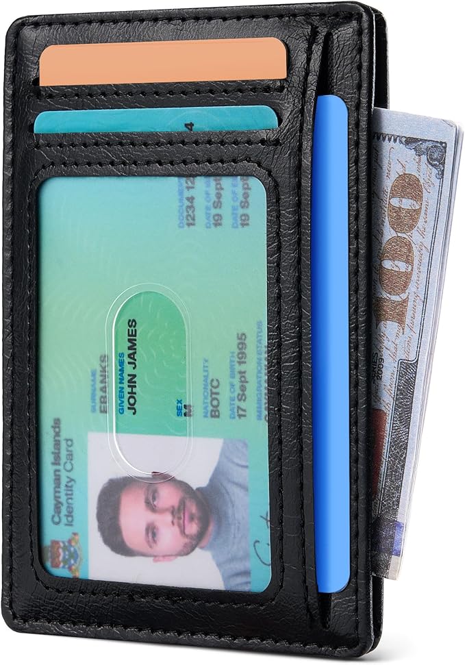 Espera Slim Minimalist Wallet for Men and Women, RFID Blocking Credit Card Holder, Thin Front Pocket Travel ID Case, Gifts for Men