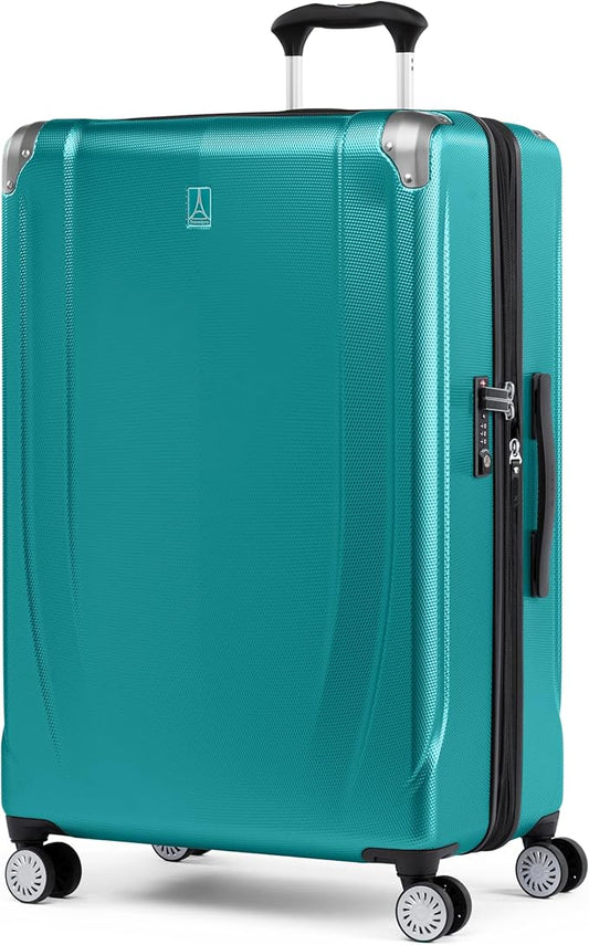 Travelpro Pathways 3 Hardside Expandable Luggage, 8 Spinner Wheels, Lightweight Hard Shell Suitcase, Checked Large 28 Inch, Kayak