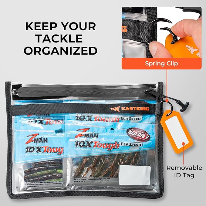 KastKing BaitShield Tackle Storage Bag, Fishing Tackle Bag, Sealed Edges, Water-Resistant Protection, Durable & Tough Build, Large Capacity