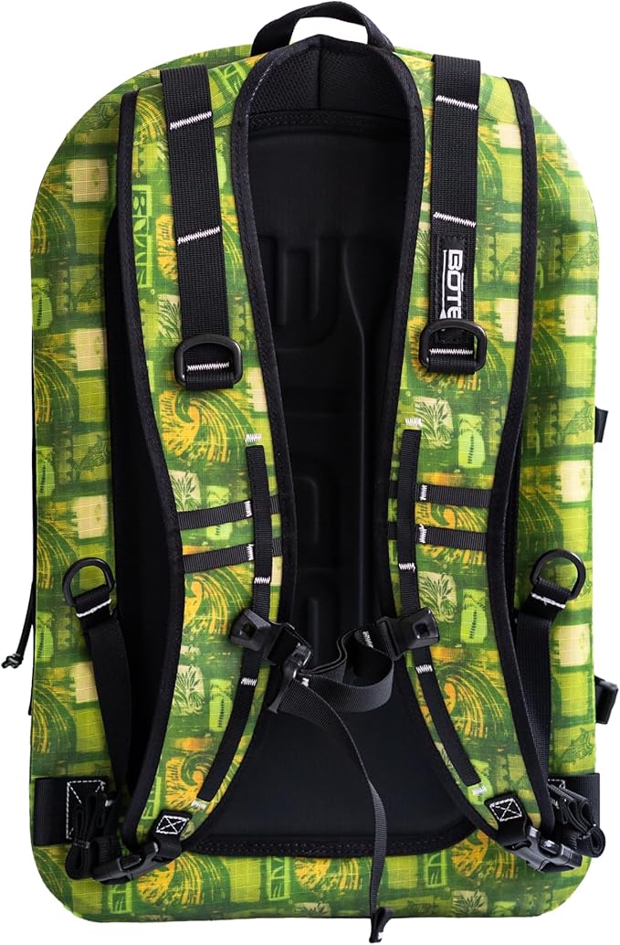 BOTE Highwater Backpack Waterproof Outdoor Zipper Dry Bag 28 Liter Capacity Molle Straps Fully Submersible Watersports Kayaking Fishing Hunting Boating