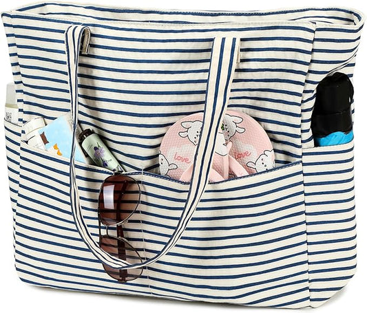 Beach Pool Bags Tote for Women Ladies Large Gym Tote Carry On Bag With Wet Compartment for Weekender Travel Waterproof