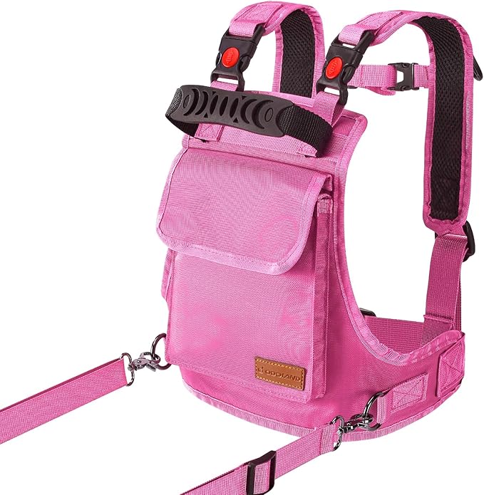 Odoland Kids Ski Training Harness with Backpack, Adjustable Strap & Lift Handle for Beginners Boy and Girl