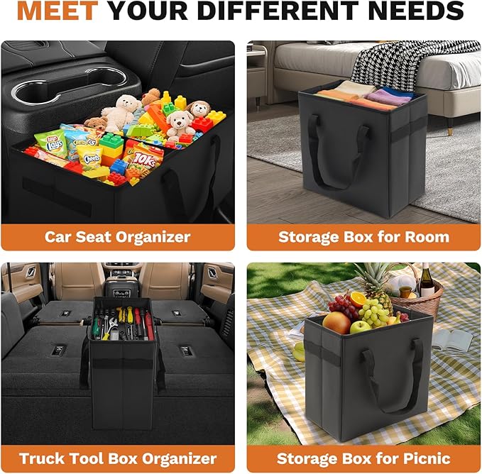 Shademax Car Seat Organizer for Toyota Sienna 2021-2025 2026 Accessories, Sienna Backseat Organizer Box Car Console Organizer for Kids Toys, Baby Supplies, Dog Toys, Travel Storage Box