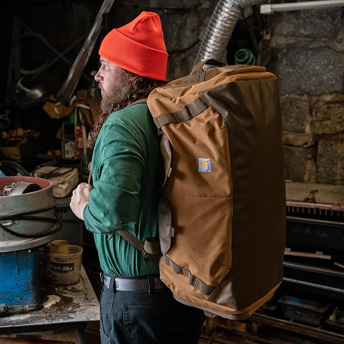 Carhartt Heavy Haul Utility Duffel Bag's, Water-Resistant Packable Bag for Jobsite, Gym, and Travel