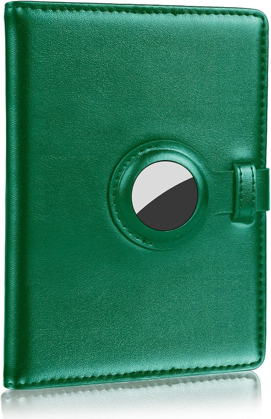 Passport Holder and Vaccine Card Holder Combo with Passport Cover Wallet Travel Passport Wallet Case for Men and Women (Green)