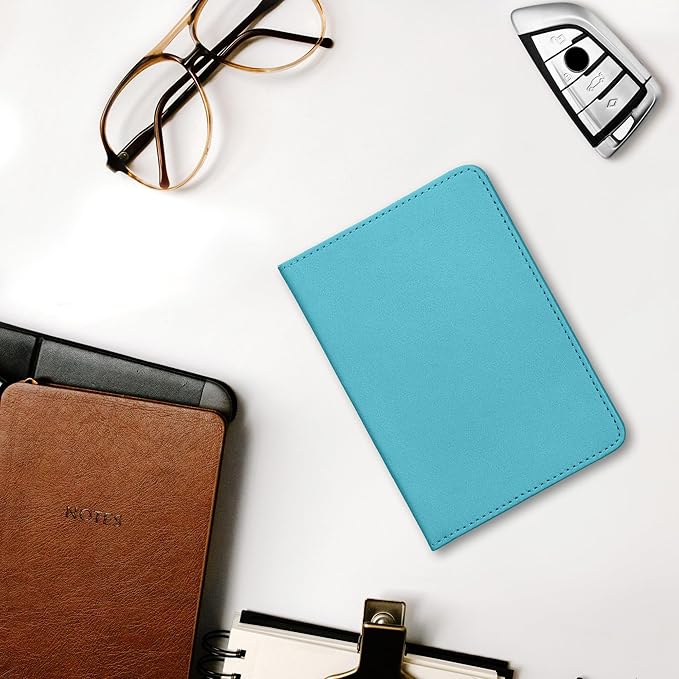 kwmobile Registration and Insurance Holder - Car Document Holder for Vehicle Documents and Cards - PU Leather - Black