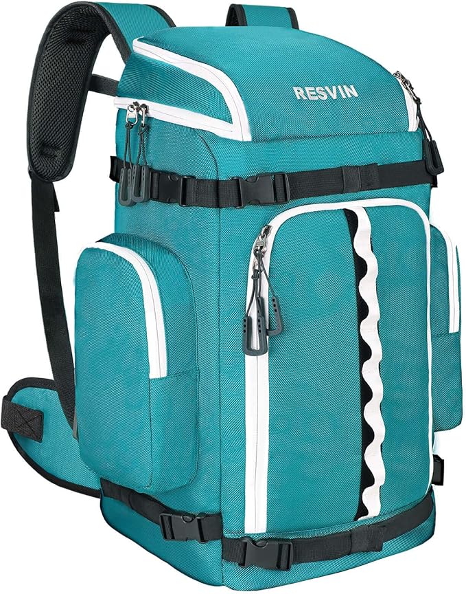 Ski Boot Bag, 65L Durable Travel Backpack, 1680D Nylon Waterproof Snowboard Boot Bag, Skiing and Snowboarding Travel Luggage for Helmet, Goggles, Gloves, Outerwear & Accessories