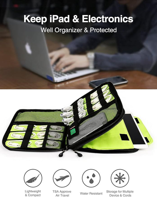 Luxtude Cord Organizer Travel, Cable Organizer Bag, Portable Electronics Organizer, Travel Essentials for Cord Storage/Charger Storage/Cable Storage