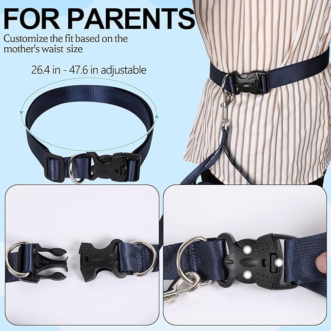 Secure Waist Leash Harness for Kids with Autism, Hands Free Walking Harness with Adjustable Tether and Handle, Keep Autistic Special Needs ADHD Children Safe and Close in Public, Child Elopement Leash