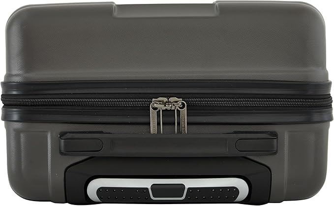 Travelers Club 22-Inch Gilroy Rolling Hardside Carry-On Luggage, Dark Dull Gray