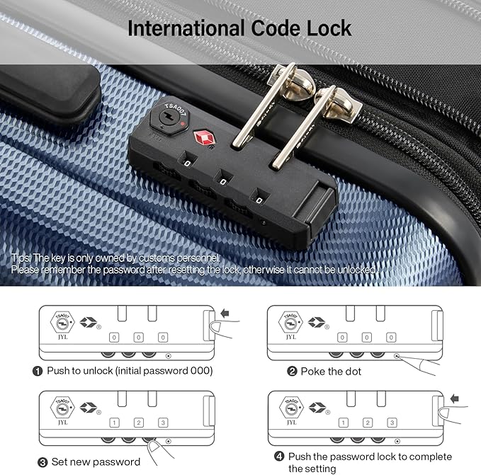 Hanke Expandable Hardshell Luggage Sets 2 Piece Extra Large Suitcases with Lock,28 Inch Luggage with Spinner Wheels, Travel Suitcase for Women Men 20 29Inch,Dark Blue